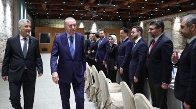 Ba�kan Erdo�an, M�S�AD heyetini kabul etti