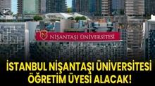�stanbul Ni�anta�� �niversitesi ��retim �yesi alacak!