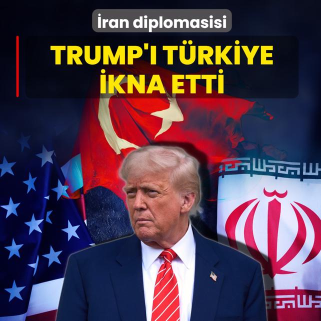 �ran diplomasisi! Trump'� T�rkiye ikna etti