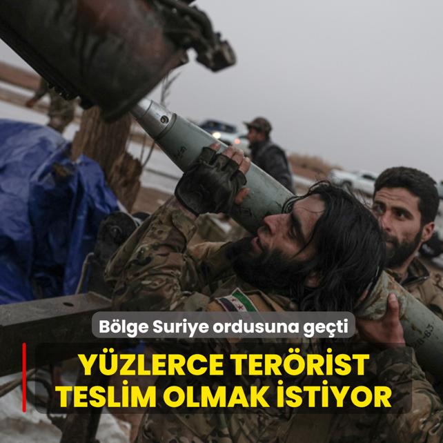 B�lge Suriye ordusuna ge�ti! Y�zlerce ter�rist teslim olmak istiyor