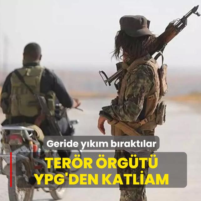 Geride y�k�m b�rakt�lar! Ter�r �rg�t� YPG Tabka'dan �ekilirken katliam yapt�