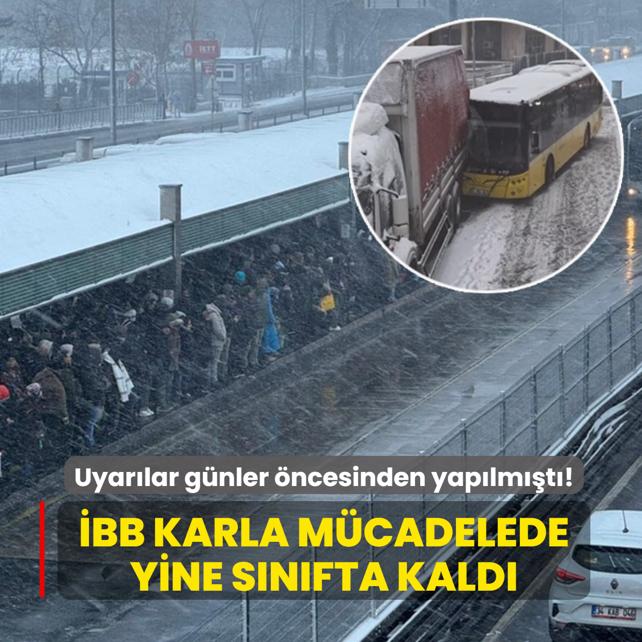 Uyar�lar g�nler �ncesinden yap�lm��t�! �BB karla m�cadelede yine s�n�fta kald�