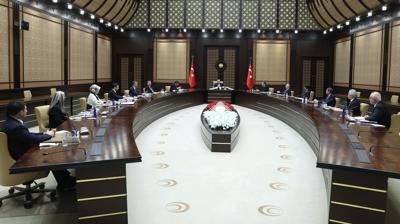 Ba�kan Erdo�an, Cumhurba�kanl��� Politika Kurullar� Ba�kan Vekillerini kabul etti