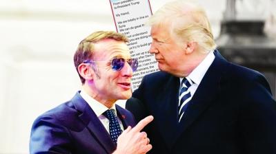 Macron'u if�a etti