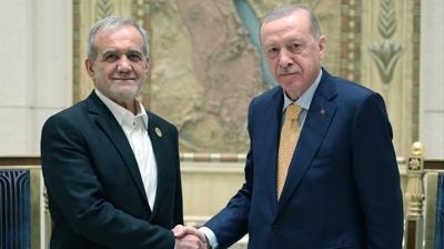 Ba�kan Erdo�an, Peze�kiyan ile g�r��t�: �ran'a d�� m�dahaleye kar��y�z