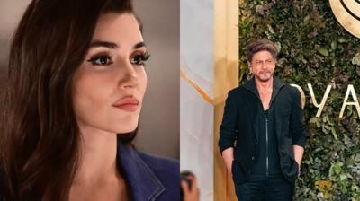 Bollywood y�ld�z�na amca m� dedi? Hande Er�el, 'Shah Rukh Khan' sessizli�ini bozdu