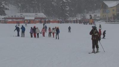 Sar�kam��'ta kayak ve snowboard keyfi