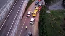 �stanbul'da dron destekli trafik denetimi