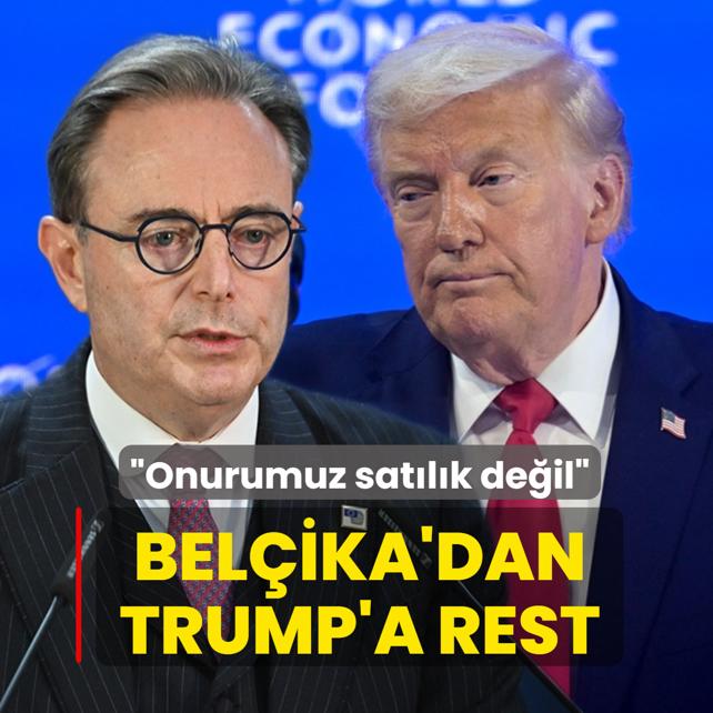 Bel�ika'dan Trump'a rest: �Onurumuz sat�l�k de�il�