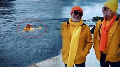 Fedon'dan yeni gelenek! Bo�az'a atlad�, k�� sezonunu a�t�