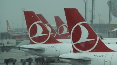 THY'nin Amerika u�u�lar�na olumsuz hava engeli! Seferler iptal edildi