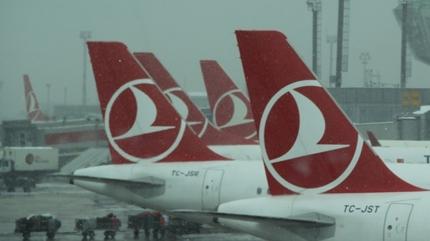 THY'nin Amerika u�u�lar�na olumsuz hava engeli! Seferler iptal edildi