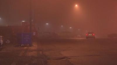 �stanbul'da sis �ehri kaplad�