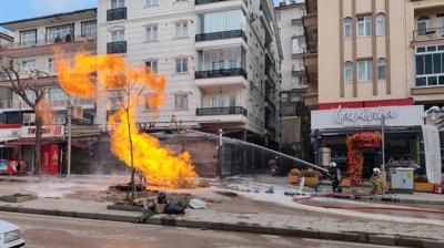 K�r�kkale'de do�al gaz borusu patlad�: 1 i��i yaraland�