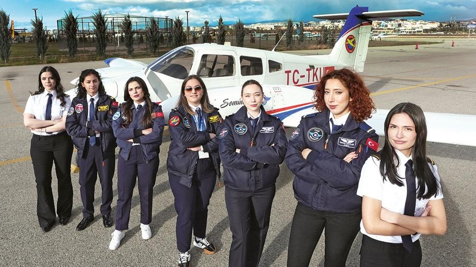 Pilotluk hayaline kad�n imzas�