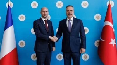 Bakan Fidan, Frans�z mevkida�� Barrot ile g�r��t�