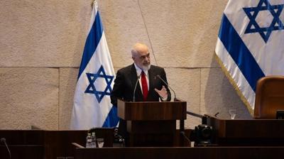 �srail Parlamentosu'nda a��klad�! Arnavutluk Ba�bakan� Rama'dan dikkat �eken T�rkiye s�zleri