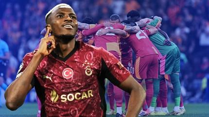 Victor Osimhen rekor, Galatasaray ilk 16 pe�inde!