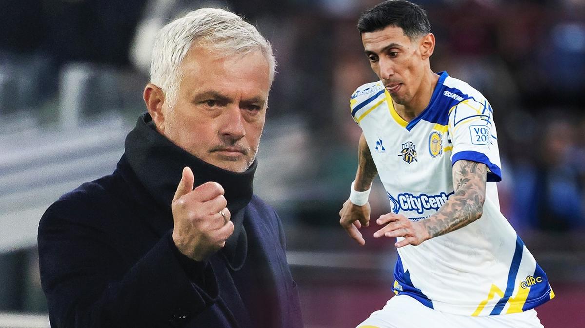 Real Madrid Angel Di Maria Jose Mourinho foto�raflar� resimleri