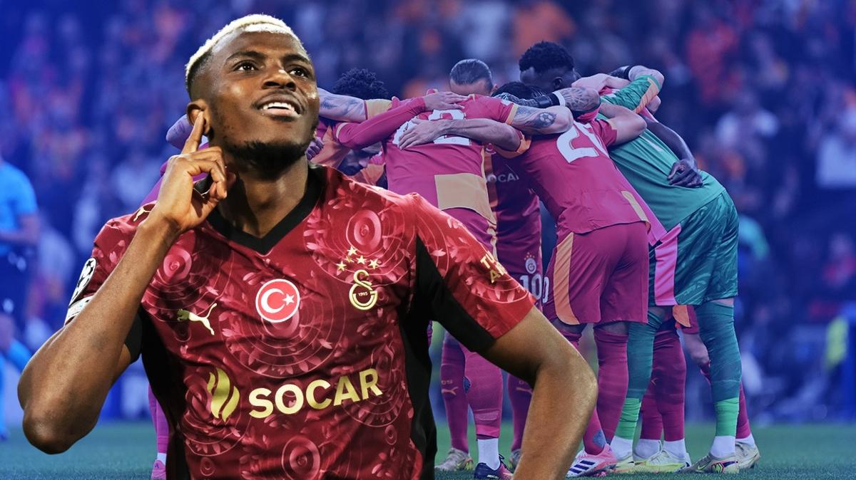 Galatasaray Victor Osimhen �ampiyonlar Ligi foto�raflar� resimleri