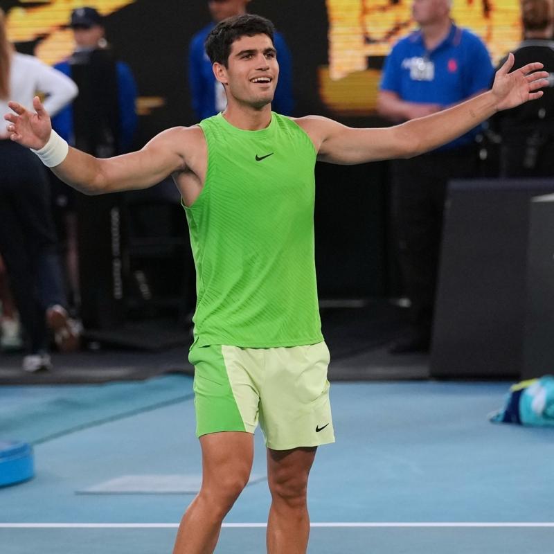 Carlos Alcaraz, Avustralya A��k'ta finale y�kseldi