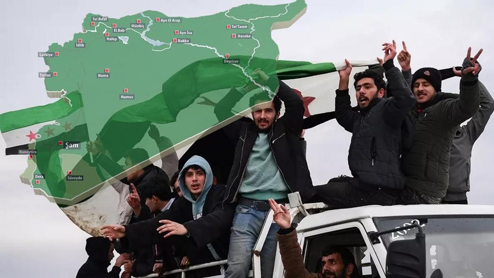 Suriye art�k tek renk