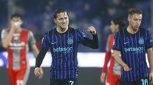 Inter deplasmanda hata yapmad�