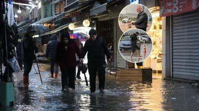 �zmir'i sa�anak vurdu, esnaf isyan etti: Her ya�murda ayn� manzara