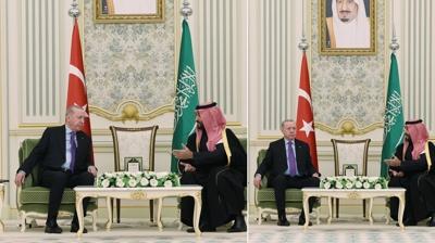 Ba�kan Erdo�an Suudi Arabistan'da... Prens Selman ile g�r��t�