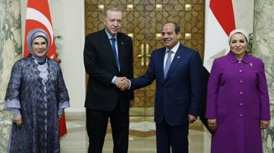 Ba�kan Erdo�an Kahire'de... Anla�malar imzalanacak