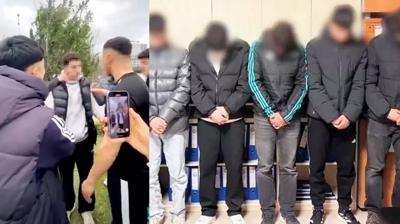 El �pt�ren zorbalar emniyette hizaya �ekildi... Hepsi tutukland�