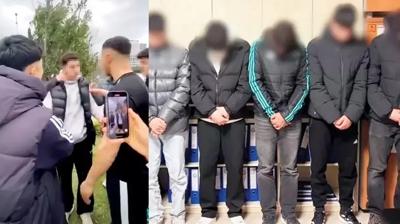 El �pt�ren zorbalar emniyette hizaya �ekildi