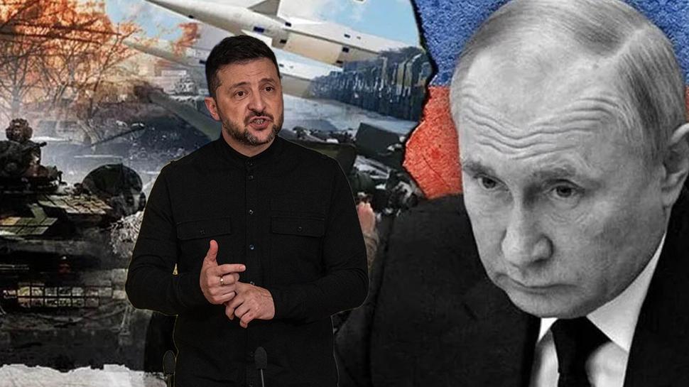 Zelenski Putin'i �ikayet etti: Tam �l�ekli bir sava� ba�latt�lar
