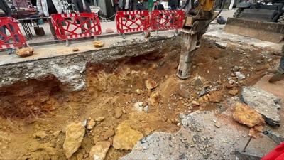 Altyap� kaz�s�nda korkutan ke�if: �nsan kemikleri ortaya ��kt�