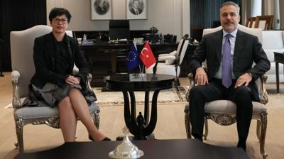 Bakan Fidan, AB Komisyon üyesi Kos ile Ankara'da görüştü