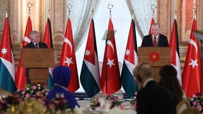 �rd�n Kral� 2. Abdullah Dolmabah�e'de! Ba�kan Erdo�an: �nemli kararlar ald�k