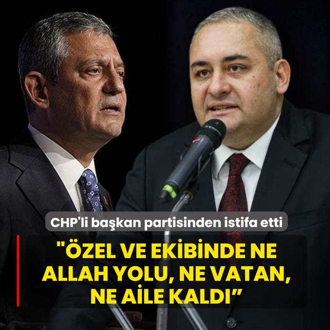 �zarslan, tehdit ve hakaretleri if�a ederek CHP'den istifa etti: �zel ve ekibinde ne Allah yolu, ne vatan, ne aile kald�