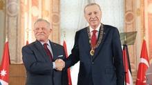 Ba�kan Erdo�an'a �rd�n'�n en y�ksek ni�an�
