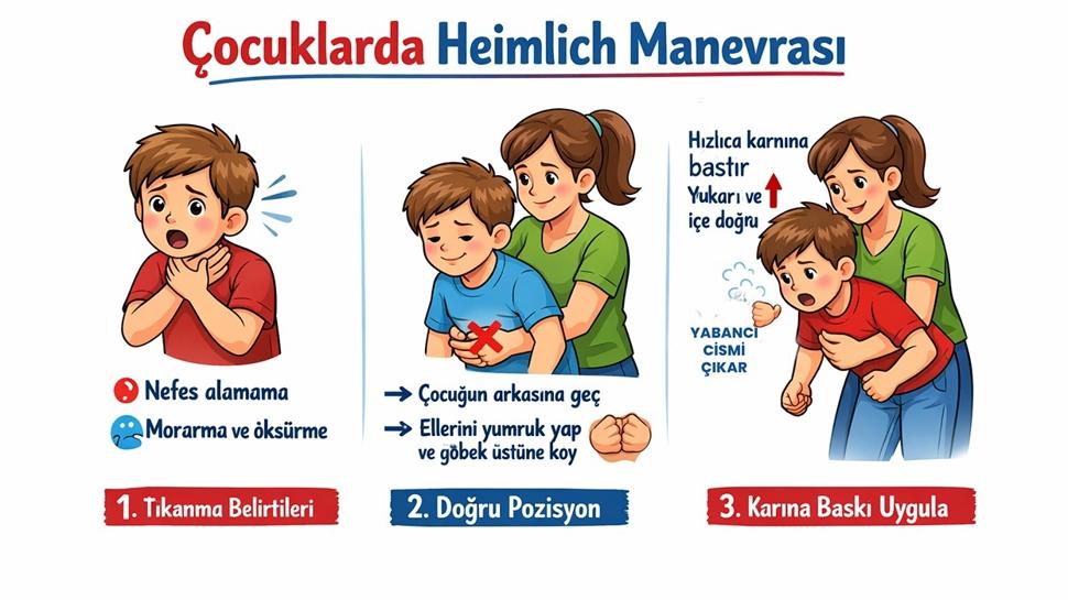 Bebek ve �ocuklarda heimlich manevras� farkl� uygulan�yor! Saniyelerle do�ru yar��ma tekni�i