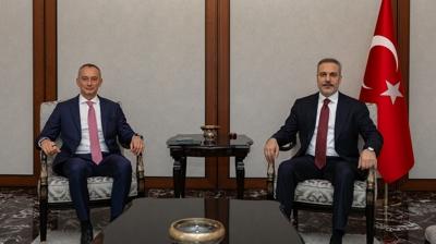 Bakan Fidan, Gazze Y�ksek Temsilcisi Mladenov'u kabul etti
