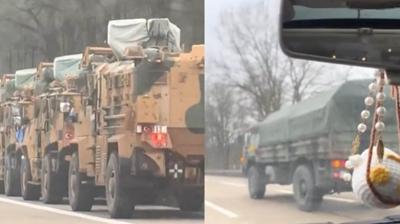 Almanya sokaklar�nda ay-y�ld�zl� konvoy... 