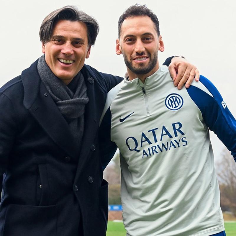 Vincenzo Montella'dan Hakan �alhano�lu'na ziyaret