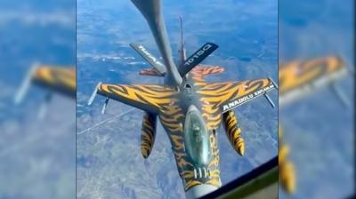 NATO, T�rk F-16's�n� payla�t�... Romanya'da nefes kesen anlar