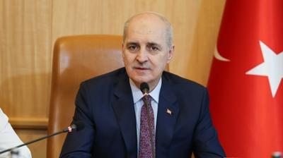 TBMM Ba�kan� Kurtulmu�, siyasi parti temsilcileri ile g�r��t�