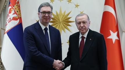 Ba�kan Erdo�an, S�rbistan Cumhurba�kan� Vucic onuruna ak�am yeme�i verdi