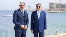 M�T Ba�kan� Kal�n Trablus'ta! Ba�bakan Dibeybe ile bir araya geldi