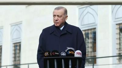 Ba�kan Erdo�an, cuma namaz�n� Barbaros Hayrettin Pa�a Camisi'nde k�ld�