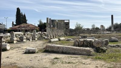 �srail, Bat� �eria'n�n Sebastia beldesinde Filistin'in k�lt�rel miras�na da g�z dikti