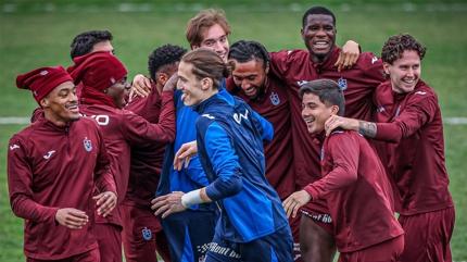 Trabzonspor'da Fenerbah�e ma�� �ncesi haz�rl�klar tamamland�