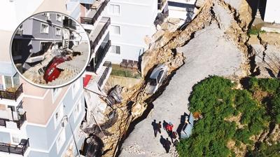 �zmir'de istinat duvar� facias�! 151 ki�i tahliye edildi